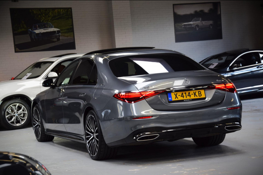 Mercedes-Benz S-Klasse 580 e 4MATIC Lang AMG Line Panoramadak|Org.NL|Dealer Onderhouden|BTW|Achterass-besturing