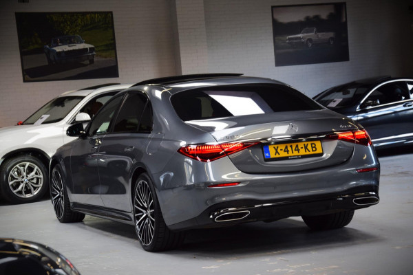 Mercedes-Benz S-Klasse 580 e 4MATIC Lang AMG Line Panoramadak|Org.NL|Dealer Onderhouden|BTW|Achterass-besturing