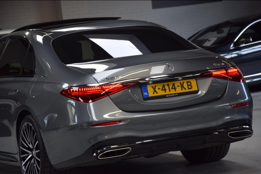 Mercedes-Benz S-Klasse 580 e 4MATIC Lang AMG Line Panoramadak|Org.NL|Dealer Onderhouden|BTW|Achterass-besturing