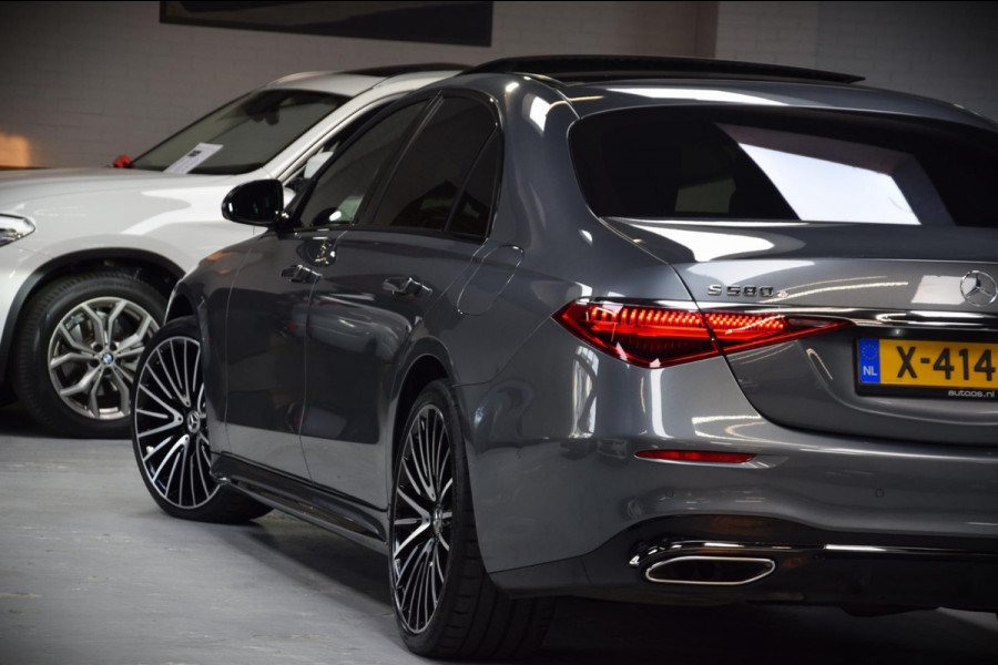 Mercedes-Benz S-Klasse 580 e 4MATIC Lang AMG Line Panoramadak|Org.NL|Dealer Onderhouden|BTW|Achterass-besturing