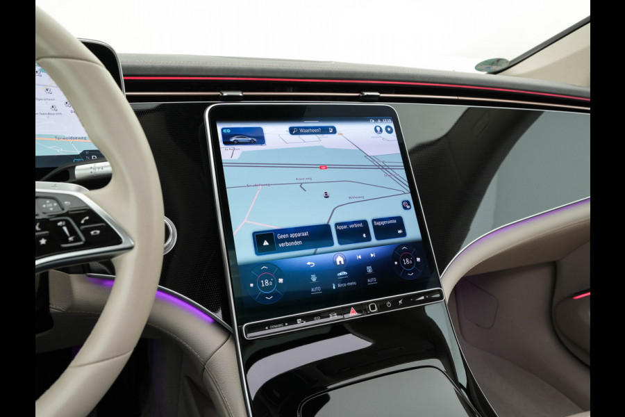 Mercedes-Benz EQS 350 Business Line 90 kWh [3-Fase] (INCL-BTW) *LUXURY-LEATHER | FULL-LED | MEMORY-PACK | HEATED-COMFORTSEATS | DIGI-COCKPIT | CAMERA | AMBIENT-LIGHT | NAVI-FULLMAP | BLIND-SPOT | KEYLESS | CARPLAY | 19''ALU*
