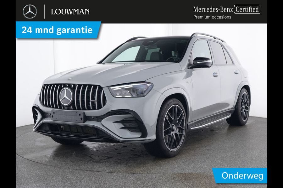 Mercedes-Benz GLE AMG 53 Hybrid 4MATIC+ AMG  | Night Pakket | 22 Inch AMG Velgen | Distronic | Trekhaak | Panorama Schuif-Kanteldak. Inclusief 24 maanden MB Certified garantie voor Europa.