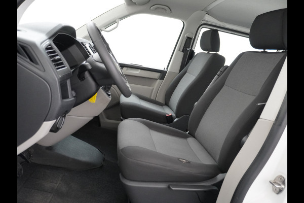 Volkswagen Transporter 2.0TDI L2H1 DUBBELE CABINE Apple Carplay Android Auto Trekhaak Airco Comfortline Betonplex Vloer Lat om Lat betimmering Euro 6 Schuifdeur Origineel Nederlandse Auto
