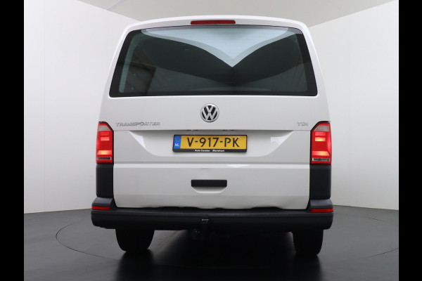 Volkswagen Transporter 2.0TDI L2H1 DUBBELE CABINE Apple Carplay Android Auto Trekhaak Airco Comfortline Betonplex Vloer Lat om Lat betimmering Euro 6 Schuifdeur Origineel Nederlandse Auto