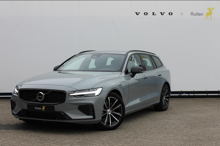 Volvo V60 T6350PK Autm. Plug-in hybrid AWD Plus Dark Long Range / Google infotainment / Semi elekrisch wegklapbare trekhaak / Verwarmbare voorruit / Elektrisch bedienbare voorstoelen met geheugen / Verwarmbare voorstoelen