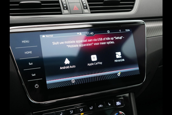Škoda Superb Combi 1.4 TSI iV Sportline Business Plug In Hybrid 218pk Dealer O.H PHEV | Trekhaak Af Fabriek | Panodak | Adaptive Cruise | Canton Audio | Alcantara Sportstoelen Memory & Verwarmd | 360 | Apple Carplay | Blis | Stuur Verwarmd | Virtual | Navigatie | DAB |