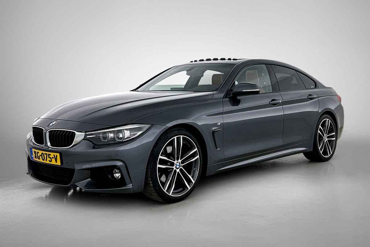 BMW 4 Serie Gran Coupé 430i High Executive M-sport(NL-auto, Dealer OnderH, Panorama, H&K, Navi, StoelV, Climate Con, Leder, Etc)