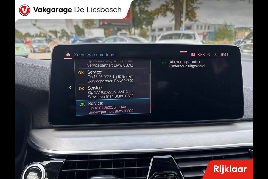 BMW 5 Serie Touring 530e xDrive High Executive/leer/pano/navi/trekhaak/apple carplay