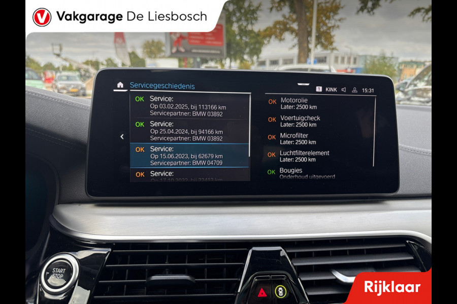 BMW 5 Serie Touring 530e xDrive High Executive/leer/pano/navi/trekhaak/apple carplay