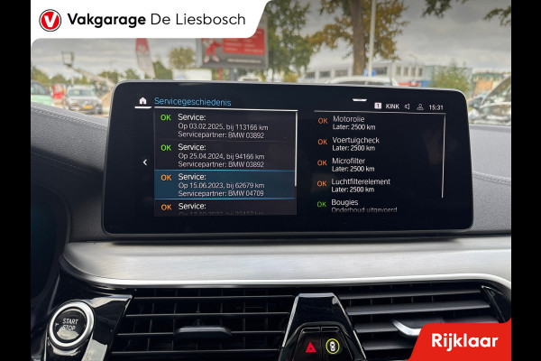 BMW 5 Serie Touring 530e xDrive High Executive/leer/pano/navi/trekhaak/apple carplay