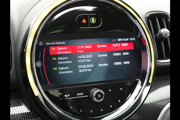 MINI Countryman 2.0 Cooper S E ALL4 MINI Yours 225pk Dealer O.H PHEV | Panodak | Head Up | Adaptive Cruise | Lederen Sportstoelen Memory & Verwarmd | Camera | Apple Carplay | Navigatie | Keyless | Virtual | DAB |