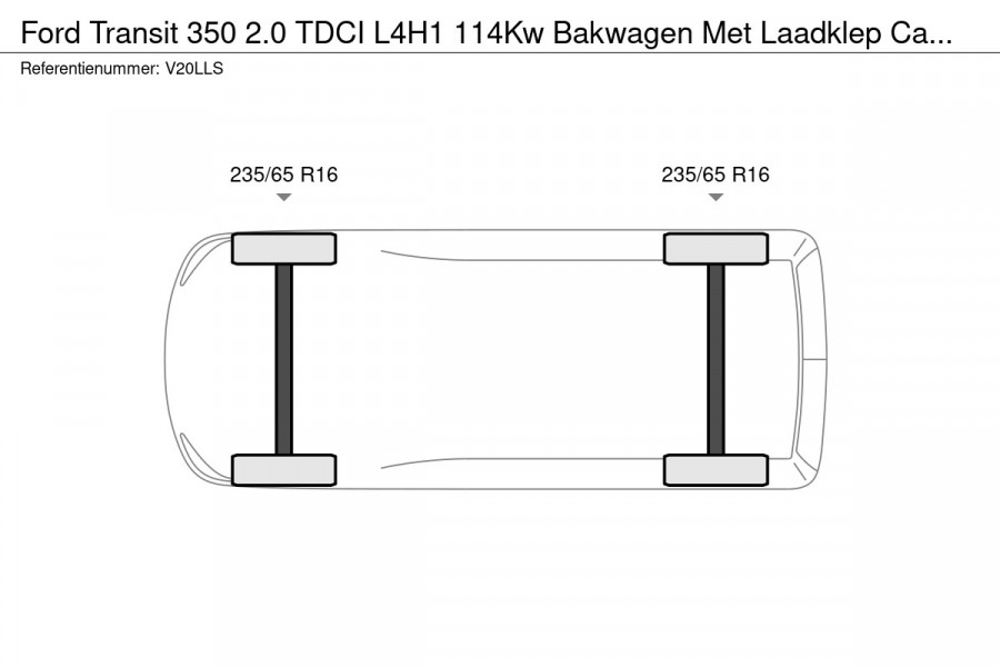 Ford Transit 350 2.0 TDCI L4H1 114Kw Bakwagen Met Laadklep Camera
