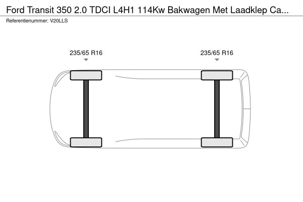 Ford Transit 350 2.0 TDCI L4H1 114Kw Bakwagen Met Laadklep Camera