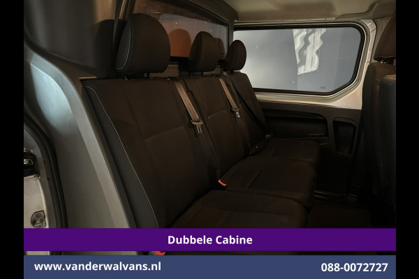Renault Trafic 1.6 dCi 126pk L2H1 Dubbele cabine Euro6 Airco | 6-Zits | Navigatie | Camera LM velgen, Cruisecontrol, Trekhaak, Parkeersensoren