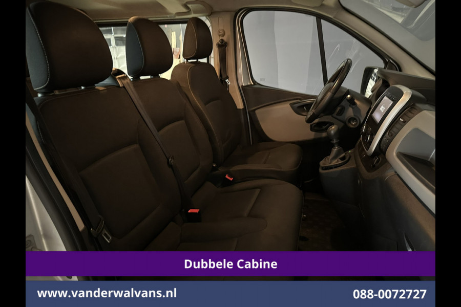 Renault Trafic 1.6 dCi 126pk L2H1 Dubbele cabine Euro6 Airco | 6-Zits | Navigatie | Camera LM velgen, Cruisecontrol, Trekhaak, Parkeersensoren