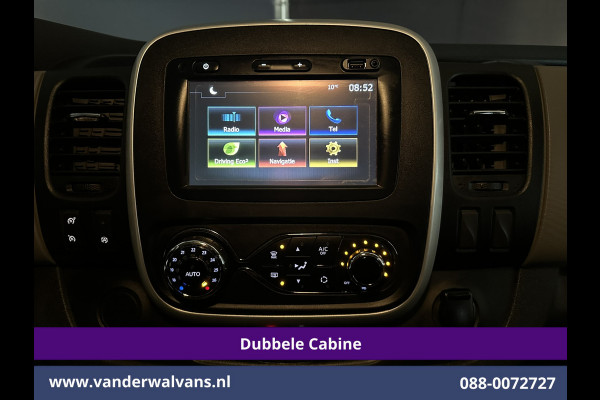 Renault Trafic 1.6 dCi 126pk L2H1 Dubbele cabine Euro6 Airco | 6-Zits | Navigatie | Camera LM velgen, Cruisecontrol, Trekhaak, Parkeersensoren