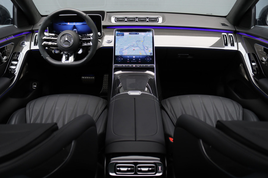 Mercedes-Benz S-Klasse AMG 63 S E Performance Aut9 | 802pk | Keramisch | Carbon | Achterasbesturing | Distronic+ | MBUX Tablet | Stoelventilatie | Zonweringspakket | Vlakkenverwarming | Massage |