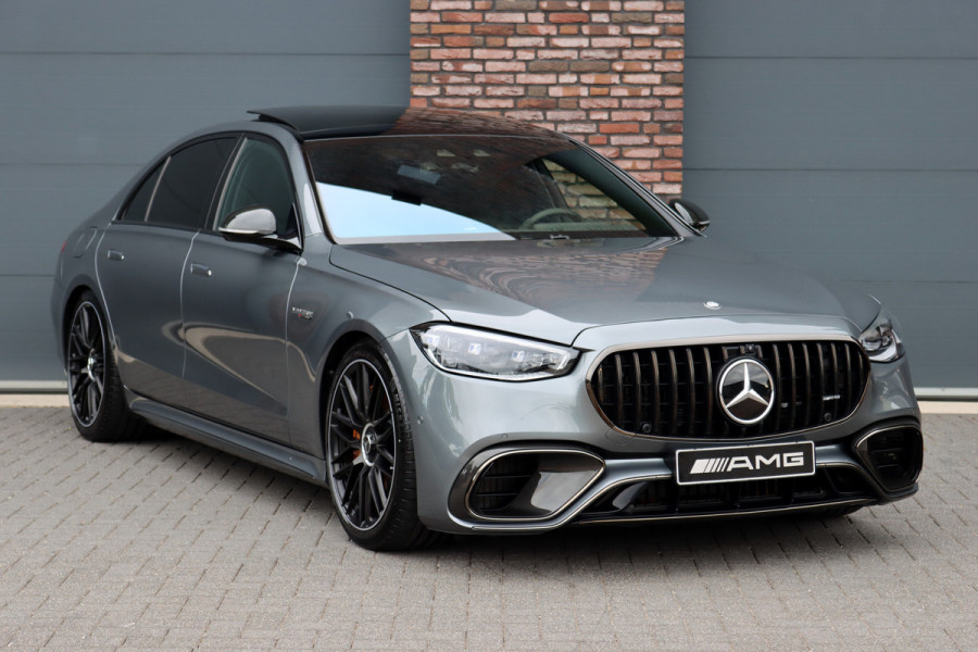 Mercedes-Benz S-Klasse AMG 63 S E Performance Aut9 | 802pk | Keramisch | Carbon | Achterasbesturing | Distronic+ | MBUX Tablet | Stoelventilatie | Zonweringspakket | Vlakkenverwarming | Massage |
