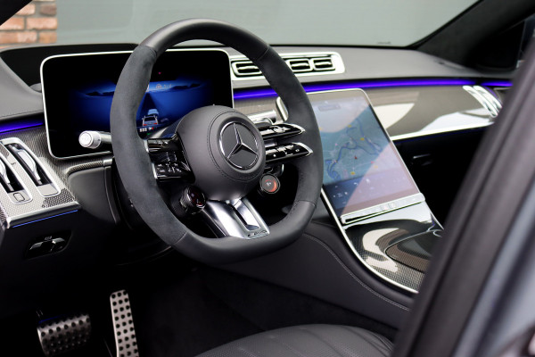 Mercedes-Benz S-Klasse AMG 63 S E Performance Aut9 | 802pk | Keramisch | Carbon | Achterasbesturing | Distronic+ | MBUX Tablet | Stoelventilatie | Zonweringspakket | Vlakkenverwarming | Massage |