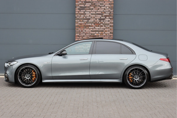 Mercedes-Benz S-Klasse AMG 63 S E Performance Aut9 | 802pk | Keramisch | Carbon | Achterasbesturing | Distronic+ | MBUX Tablet | Stoelventilatie | Zonweringspakket | Vlakkenverwarming | Massage |