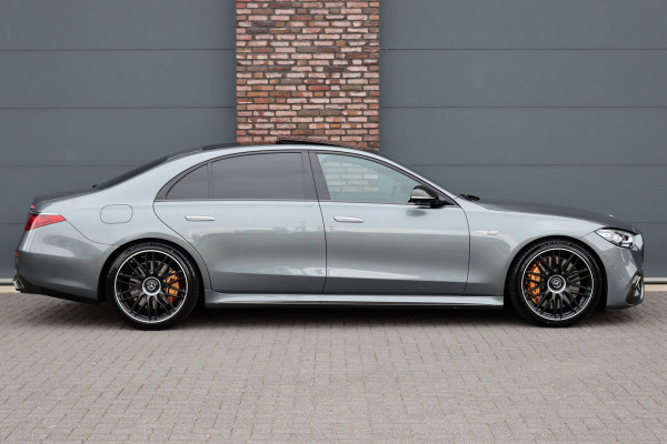 Mercedes-Benz S-Klasse AMG 63 S E Performance Aut9 | 802pk | Keramisch | Carbon | Achterasbesturing | Distronic+ | MBUX Tablet | Stoelventilatie | Zonweringspakket | Vlakkenverwarming | Massage |