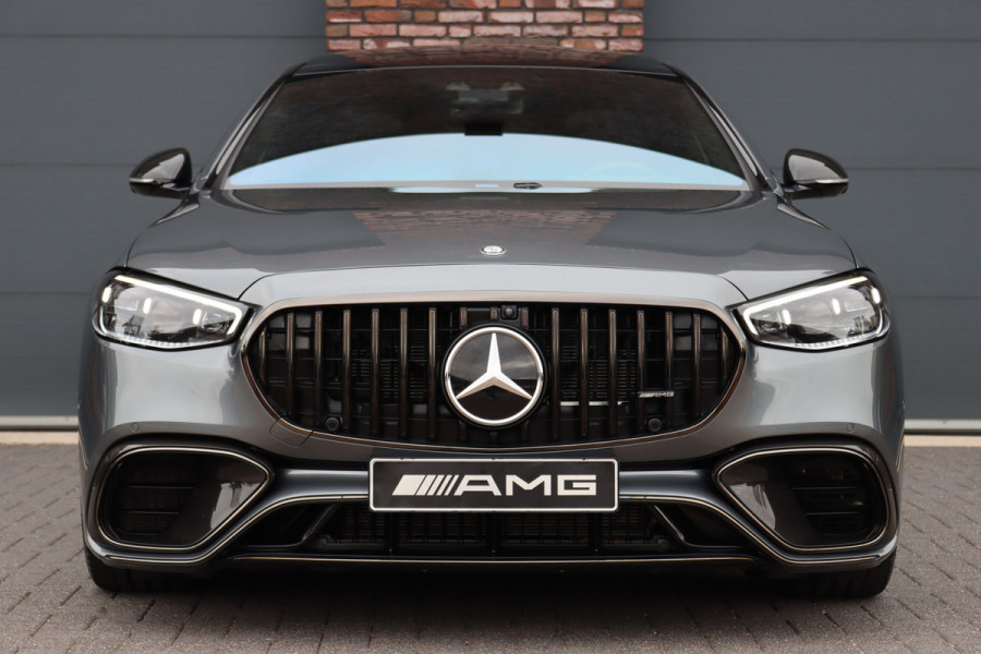 Mercedes-Benz S-Klasse AMG 63 S E Performance Aut9 | 802pk | Keramisch | Carbon | Achterasbesturing | Distronic+ | MBUX Tablet | Stoelventilatie | Zonweringspakket | Vlakkenverwarming | Massage |