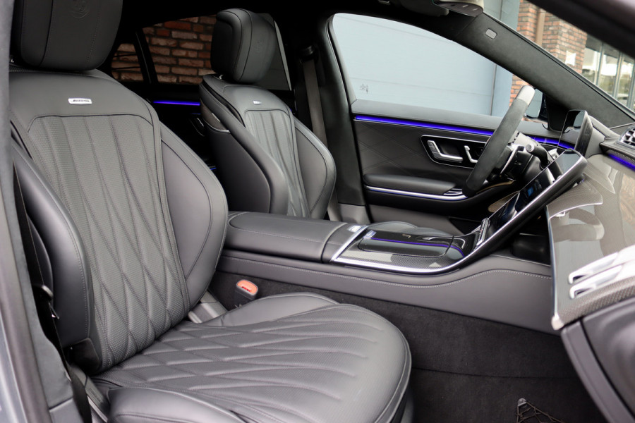 Mercedes-Benz S-Klasse AMG 63 S E Performance Aut9 | 802pk | Keramisch | Carbon | Achterasbesturing | Distronic+ | MBUX Tablet | Stoelventilatie | Zonweringspakket | Vlakkenverwarming | Massage |