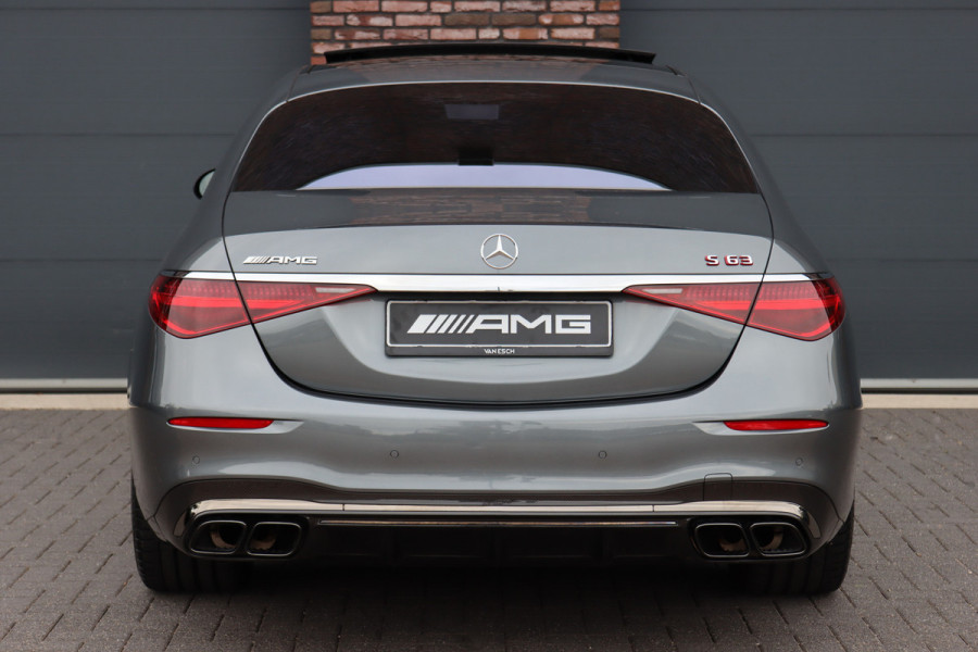Mercedes-Benz S-Klasse AMG 63 S E Performance Aut9 | 802pk | Keramisch | Carbon | Achterasbesturing | Distronic+ | MBUX Tablet | Stoelventilatie | Zonweringspakket | Vlakkenverwarming | Massage |