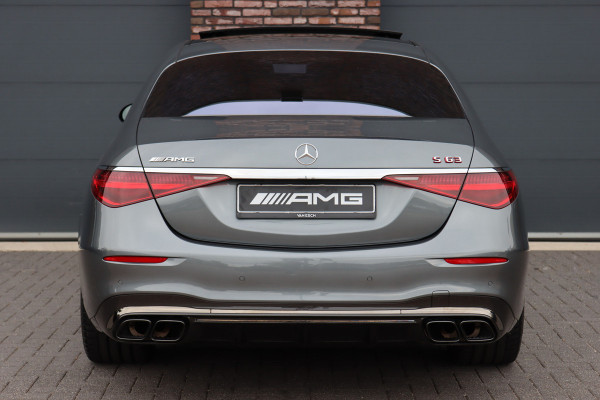 Mercedes-Benz S-Klasse AMG 63 S E Performance Aut9 | 802pk | Keramisch | Carbon | Achterasbesturing | Distronic+ | MBUX Tablet | Stoelventilatie | Zonweringspakket | Vlakkenverwarming | Massage |