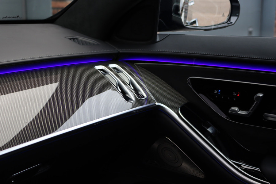 Mercedes-Benz S-Klasse AMG 63 S E Performance Aut9 | 802pk | Keramisch | Carbon | Achterasbesturing | Distronic+ | MBUX Tablet | Stoelventilatie | Zonweringspakket | Vlakkenverwarming | Massage |