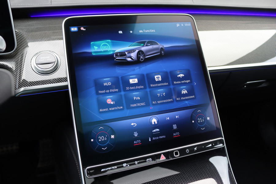 Mercedes-Benz S-Klasse AMG 63 S E Performance Aut9 | 802pk | Keramisch | Carbon | Achterasbesturing | Distronic+ | MBUX Tablet | Stoelventilatie | Zonweringspakket | Vlakkenverwarming | Massage |
