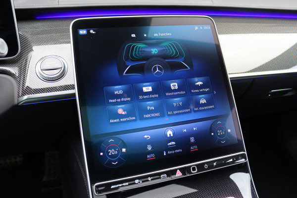 Mercedes-Benz S-Klasse AMG 63 S E Performance Aut9 | 802pk | Keramisch | Carbon | Achterasbesturing | Distronic+ | MBUX Tablet | Stoelventilatie | Zonweringspakket | Vlakkenverwarming | Massage |