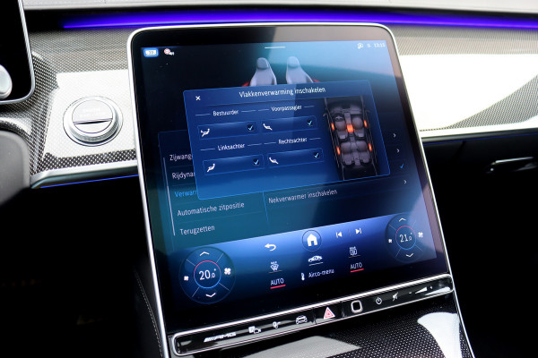 Mercedes-Benz S-Klasse AMG 63 S E Performance Aut9 | 802pk | Keramisch | Carbon | Achterasbesturing | Distronic+ | MBUX Tablet | Stoelventilatie | Zonweringspakket | Vlakkenverwarming | Massage |