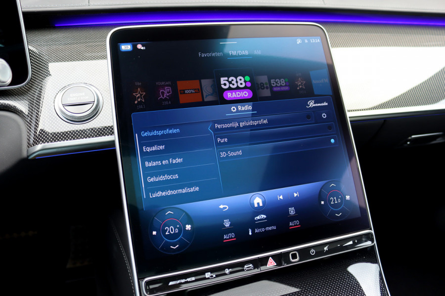 Mercedes-Benz S-Klasse AMG 63 S E Performance Aut9 | 802pk | Keramisch | Carbon | Achterasbesturing | Distronic+ | MBUX Tablet | Stoelventilatie | Zonweringspakket | Vlakkenverwarming | Massage |