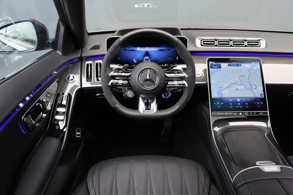 Mercedes-Benz S-Klasse AMG 63 S E Performance Aut9 | 802pk | Keramisch | Carbon | Achterasbesturing | Distronic+ | MBUX Tablet | Stoelventilatie | Zonweringspakket | Vlakkenverwarming | Massage |