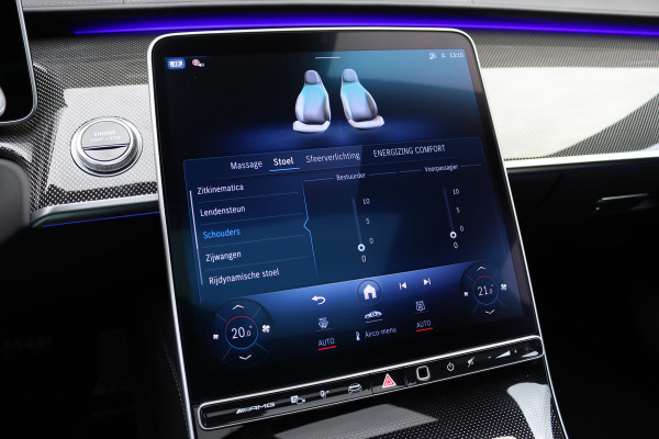 Mercedes-Benz S-Klasse AMG 63 S E Performance Aut9 | 802pk | Keramisch | Carbon | Achterasbesturing | Distronic+ | MBUX Tablet | Stoelventilatie | Zonweringspakket | Vlakkenverwarming | Massage |