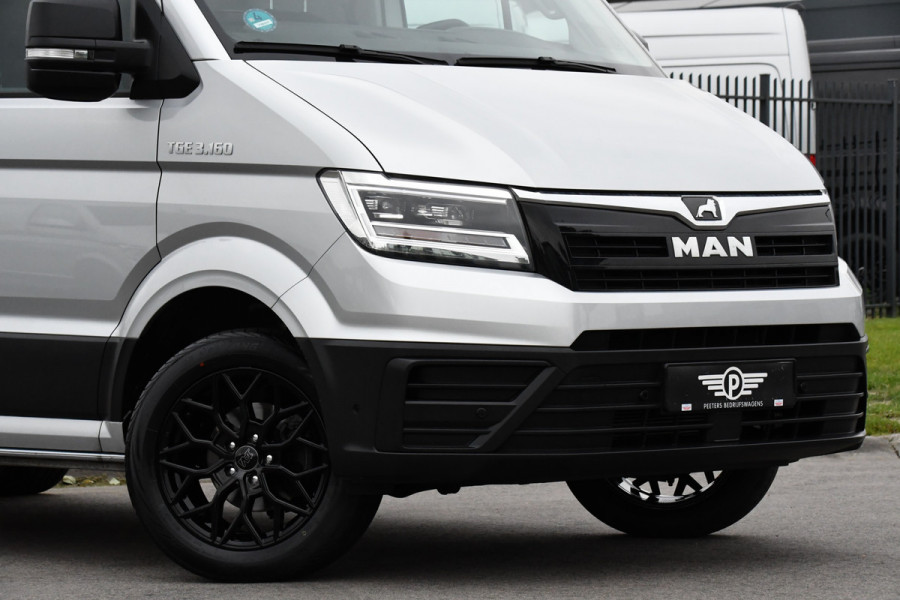 MAN TGE 35 2.0 L3H3 PB Edition Lucht geremd! Camera, 3500kg Trekhaak, Cruise, Carplay, LED, 165pk, Automaat, Multimedia, Uniek! lucht opbouw, markt, zwaar, luchhtrem, veldhuizen