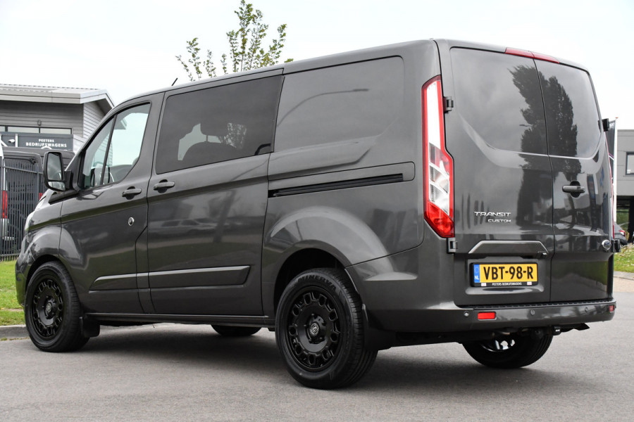 Ford Transit Custom 300 2.0 TDCI L1H1 DC Limited Raptor Edition Camera, Cruise, 130pk. Automaat, 2 x schuifdeur, Multimedia, Sensoren, Afneembare trekhaak, Uniek!