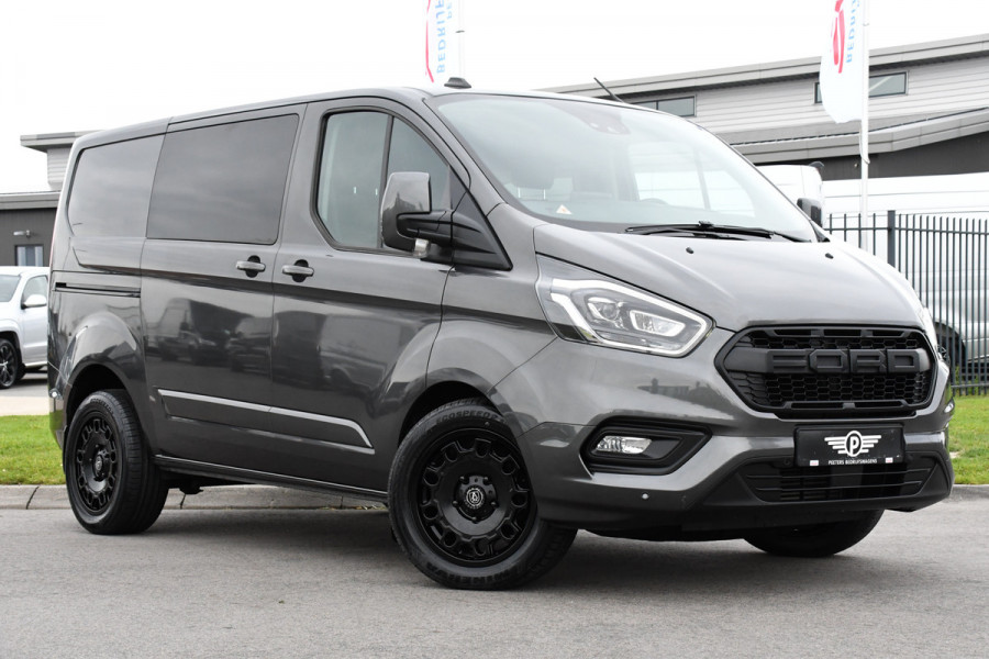 Ford Transit Custom 300 2.0 TDCI L1H1 DC Limited Raptor Edition Camera, Cruise, 130pk. Automaat, 2 x schuifdeur, Multimedia, Sensoren, Afneembare trekhaak, Uniek!