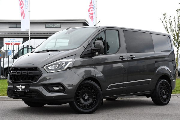 Ford Transit Custom 300 2.0 TDCI L1H1 DC Limited Raptor Edition Camera, Cruise, 130pk. Automaat, 2 x schuifdeur, Multimedia, Sensoren, Afneembare trekhaak, Uniek!