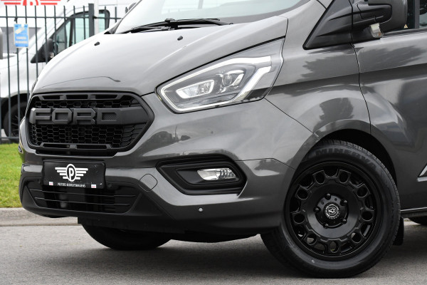Ford Transit Custom 300 2.0 TDCI L1H1 DC Limited Raptor Edition Camera, Cruise, 130pk. Automaat, 2 x schuifdeur, Multimedia, Sensoren, Afneembare trekhaak, Uniek!