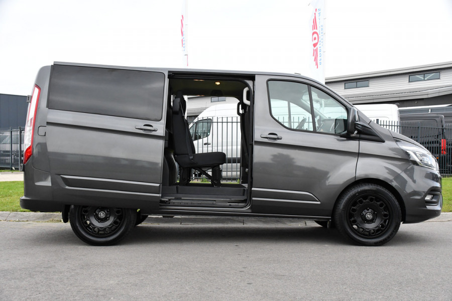 Ford Transit Custom 300 2.0 TDCI L1H1 DC Limited Raptor Edition Camera, Cruise, 130pk. Automaat, 2 x schuifdeur, Multimedia, Sensoren, Afneembare trekhaak, Uniek!