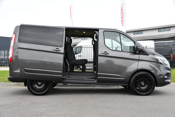 Ford Transit Custom 300 2.0 TDCI L1H1 DC Limited Raptor Edition Camera, Cruise, 130pk. Automaat, 2 x schuifdeur, Multimedia, Sensoren, Afneembare trekhaak, Uniek!