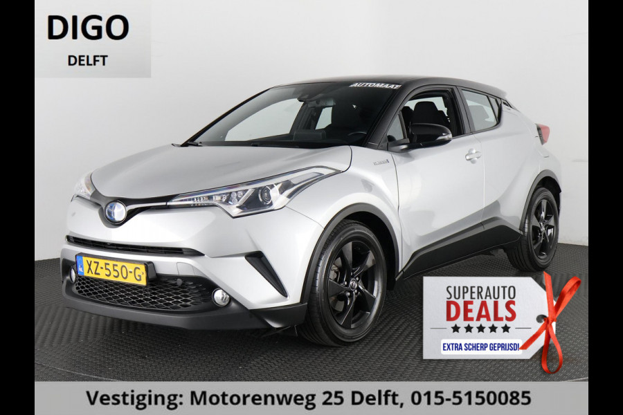 Toyota C-HR 1.8 HYBRIDE SILVERLINE BI-TONE GARANTIE TOT 2029! NAVI. BLACKLINE VELGEN.CAMERA.
