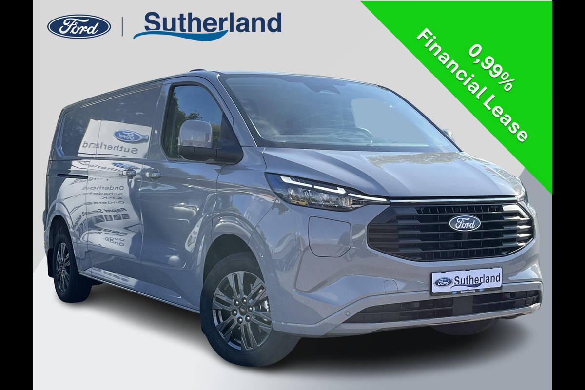 Ford Transit Custom 320 2.5 PHEV L2H1 Limited | 0,99% Renteactie | SCI | 233pk | Driver Assistance pack Premium | Wegklapbare Trekhaak | Verwarmd Stuurwiel | 17 inch Licht metalen Velgen | B&O Speakers