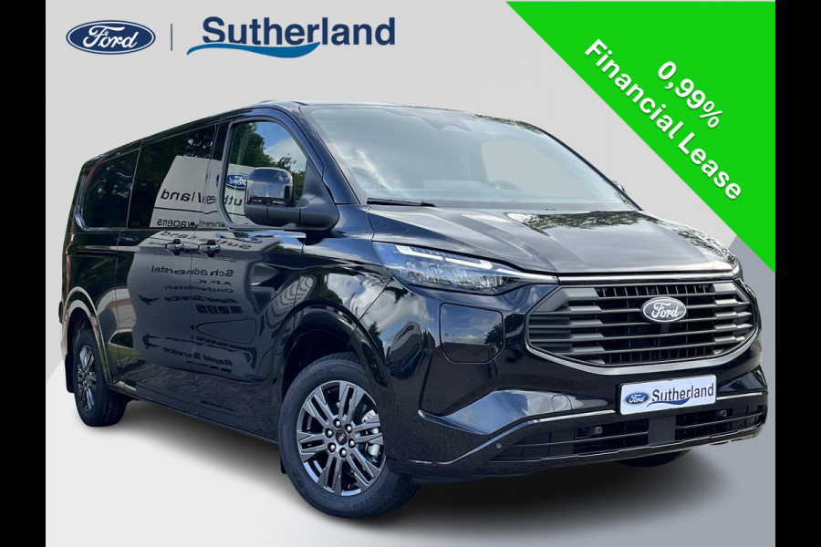 Ford Transit Custom 320 2.5 PHEV L2H1 Limited DC | SCI | 233pk | 0,99% Renteactie! |  Dubbele Cabine | Dubbele zijschuifdeur | 12-weg verstel- en verwarmbare AGR Stoelen | Inklapbare trekhaak | 17 inch lichtmetalen velgen | Driver Assistance Pack Premium  | Verwarmbaar stuurwiel | Bekleding zijwand en achterdeuren (volledig) | PRIJS EX. BTW INCL. BPM