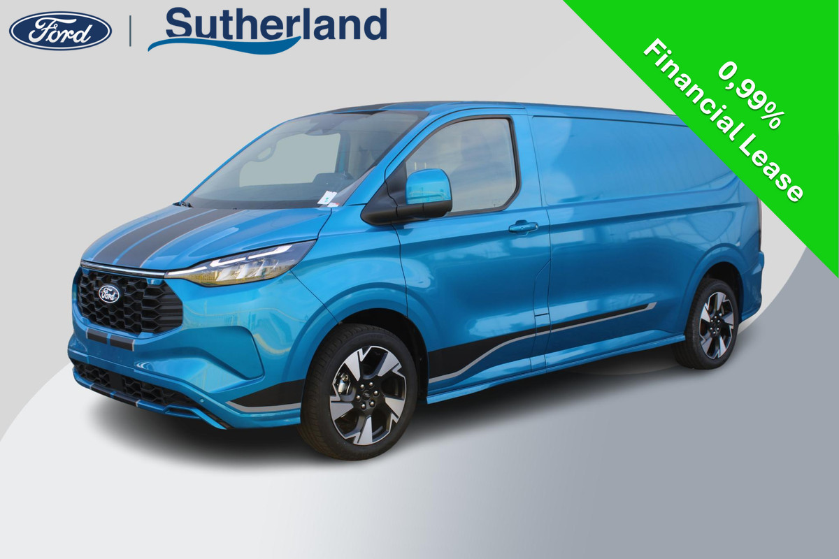 Ford Transit Custom 320 2.5 PHEV L2H1 Sport 233pk | 0,99% Renteactie! | Inklapbare trekhaak | 19 inch lichtmetalen Sport velgen (mat zwart) | Verwarmbaar stuurwiel | Navigatie systeem | B&O speakers Ford Transit Custom 320 2.5 PHEV L2H1 Sport 233pk | 0,99% Renteactie! | Inklapbare trekhaak | 19 inch lichtmetalen Sport velgen (mat zwart) | Verwarmbaar stuurwiel | Navigatie systeem | B&O speakers
