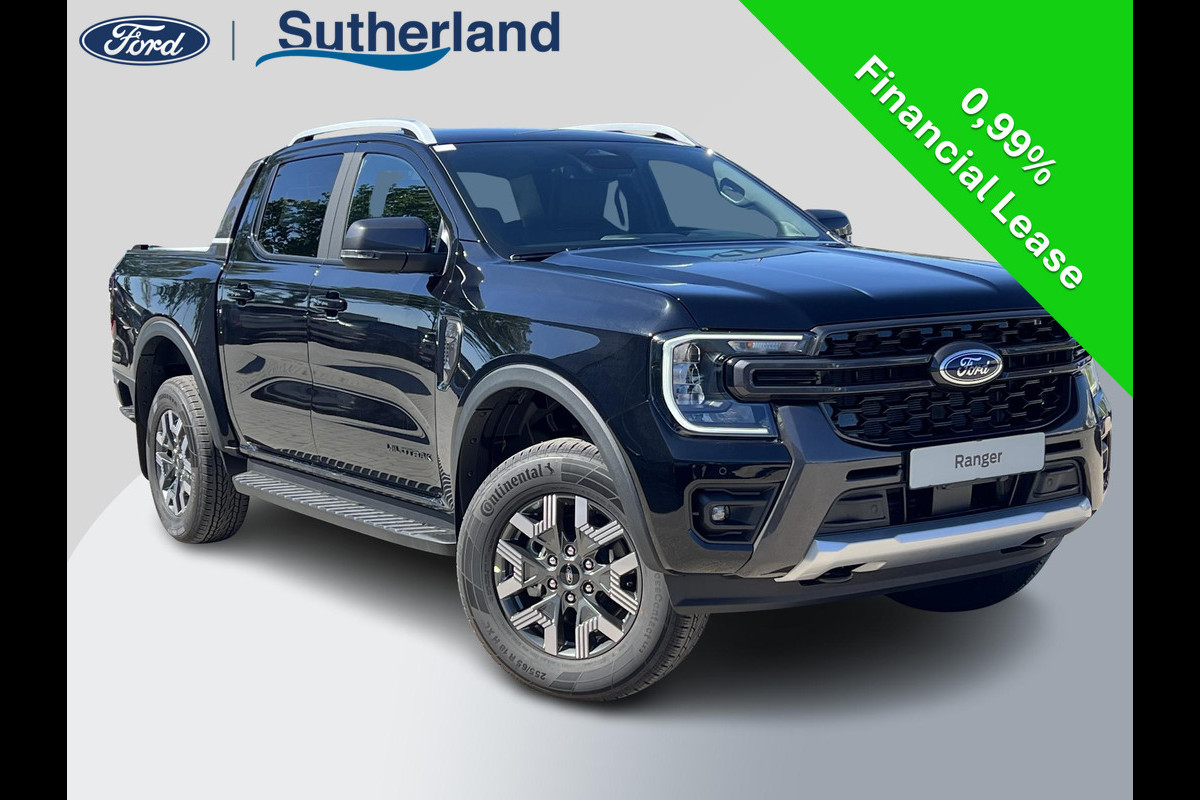 Ford Ranger 2.3 PHEV Wildtrak Double Cab 281pk | 0,99% Renteactie |  5 persoons! | Technology Pack Plus Trailer | Cargo Area Pack | Power Rollertop | Prijs excl. BTW incl. BPM | laadkabel mode 3 16A