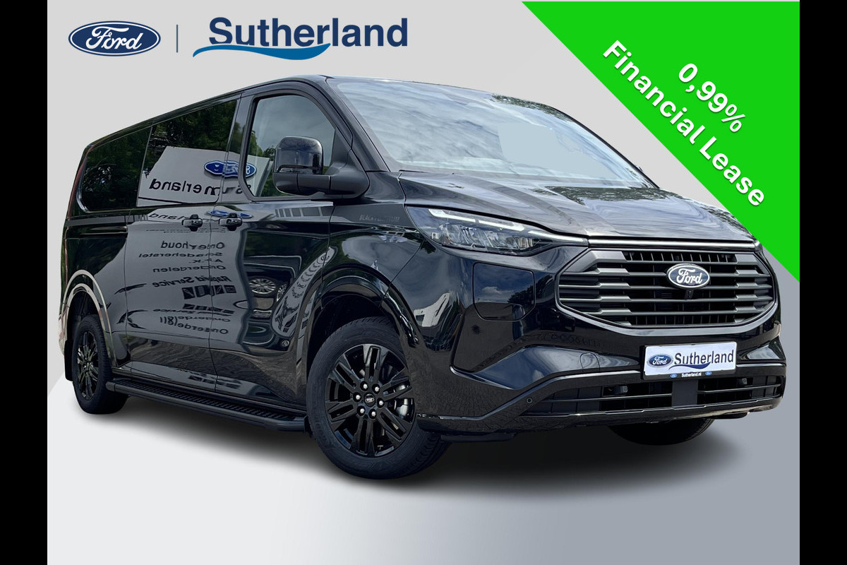 Ford Transit Custom 320 2.5 PHEV L2H1 Black Platinum DC | 233pk | Netto bijtelling 2025 vanaf 461,- per maand! | Driver Assistance Pack Ultimate | Dubbele Zijschuifdeuren | Ford Voorraad