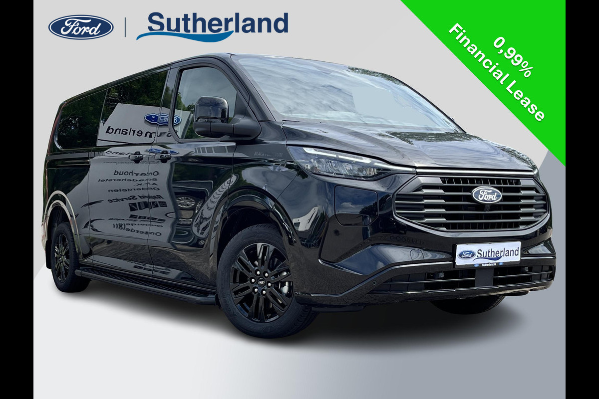 Ford Transit Custom 320 2.5 PHEV L2H1 Black Platinum DC | SCI | 233pk | Netto bijtelling 2025 vanaf 461,- per maand! | Driver Assistance Pack Ultimate | Dubbele Zijschuifdeuren | Ford Voorraad